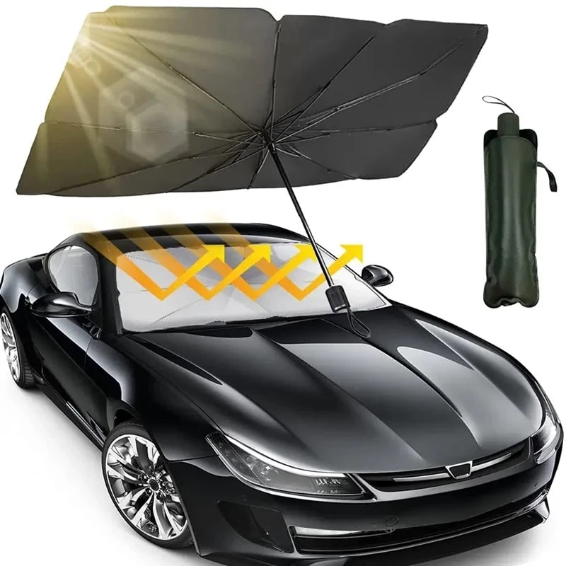 Car Windshield Umbrella – Compact, UV Protection for Sun & Heat