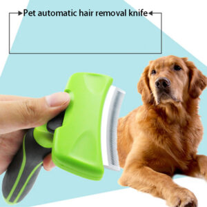Dual-Sided Undercoat Deshedding Rake for Dogs & Cats