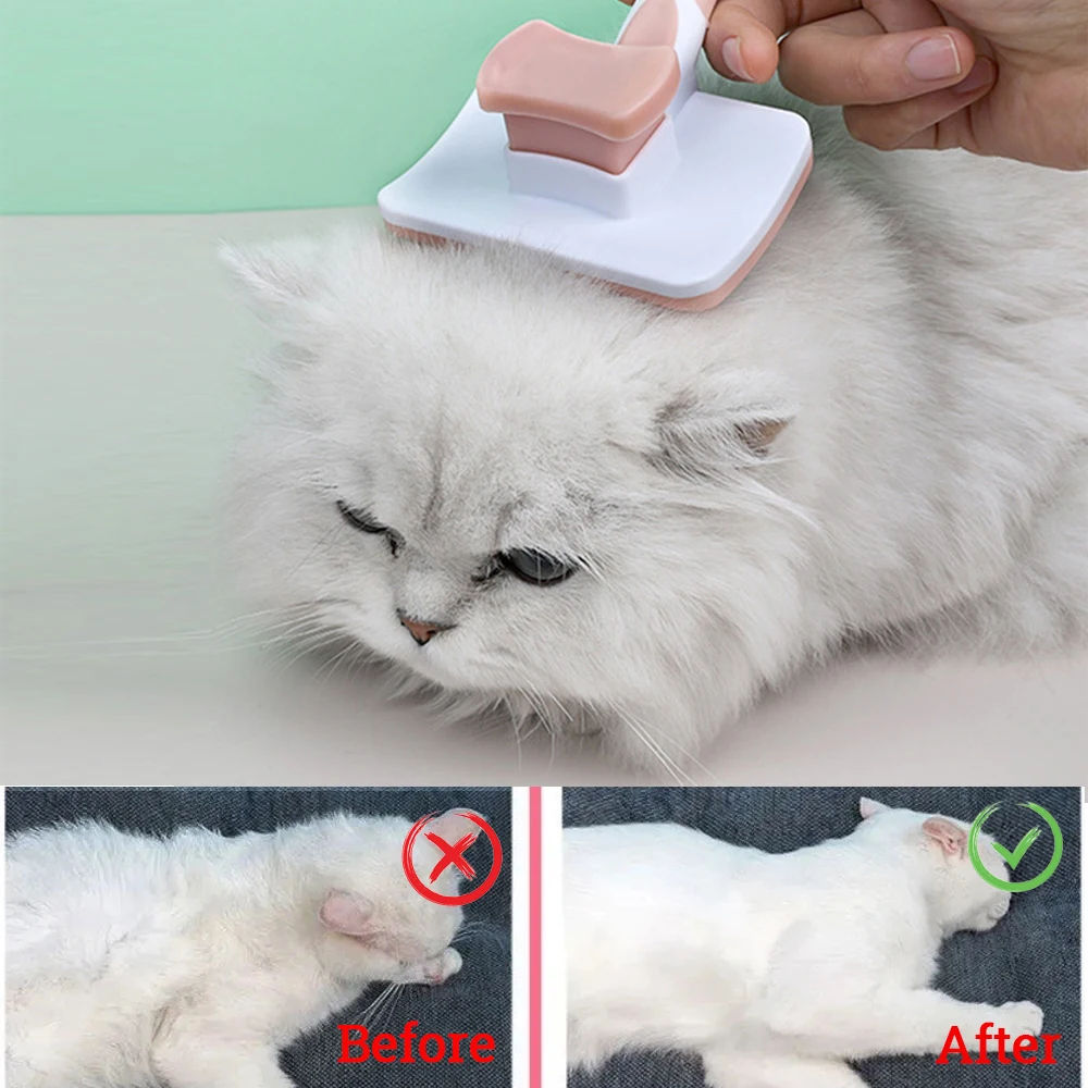 Self-Cleaning Slicker Brush for Dogs & Cats — photo 3