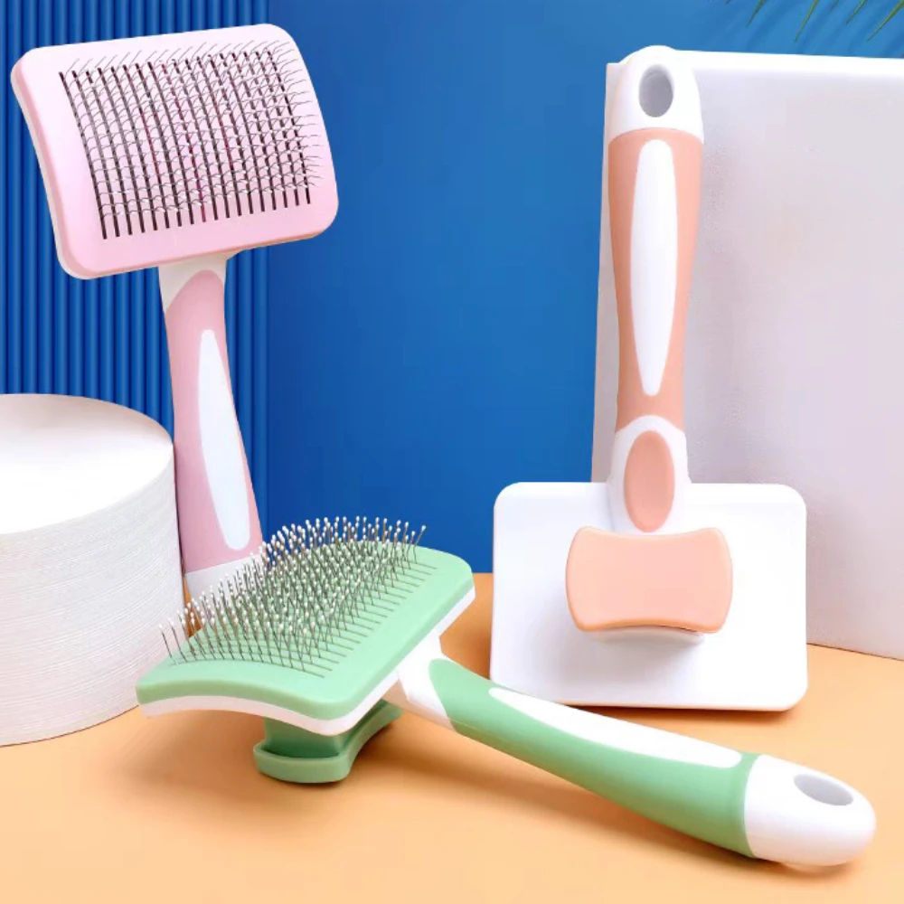 Self-Cleaning Slicker Brush for Dogs & Cats — photo 1