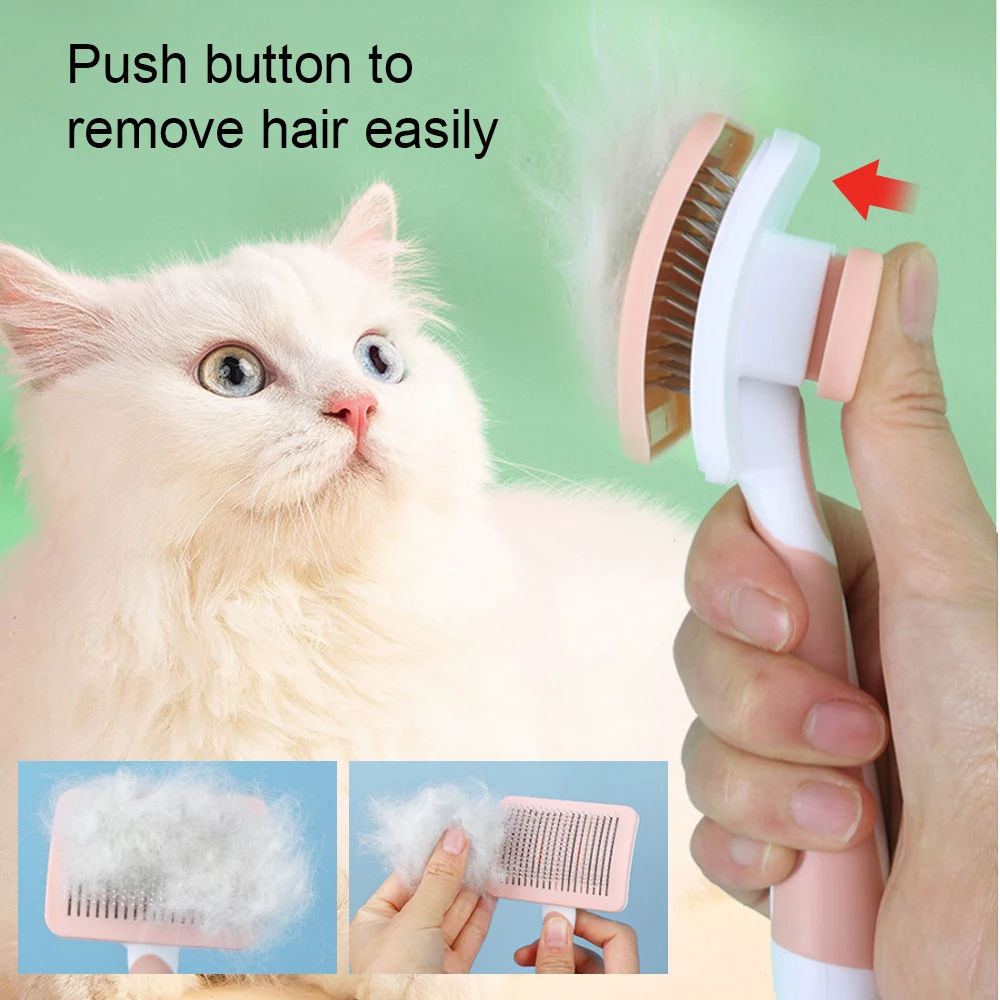Self-Cleaning Slicker Brush for Dogs & Cats — photo 7