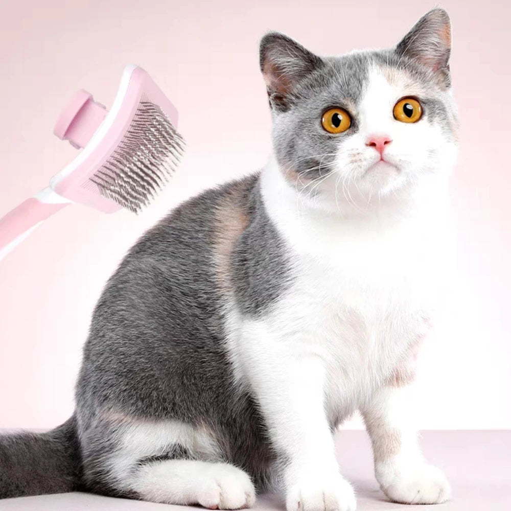 Self-Cleaning Slicker Brush for Dogs & Cats — photo 2